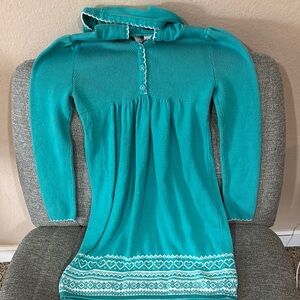 Old Navy Teal and White Kids Dress